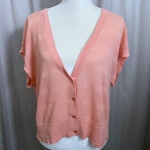 Caslon Peachy Spring Cardigan Size M